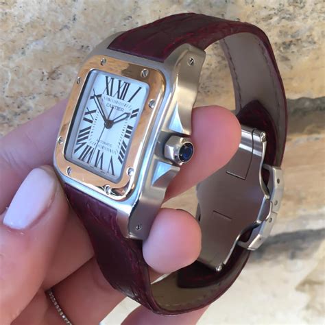 cartier leather band|cartier watch leather strap price.